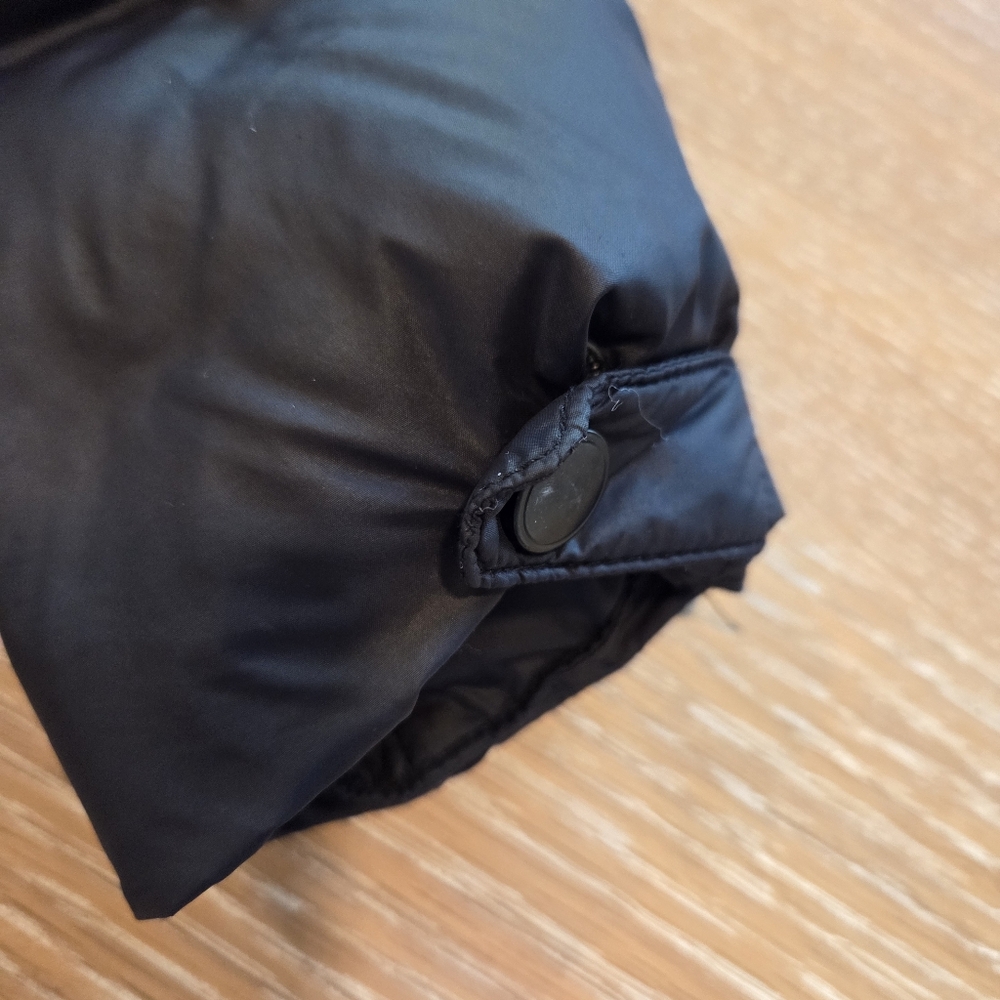 Iijin Down Puffer Black Jacket Patchwork Embellis… - image 8